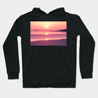 A sunset at Furadouro beach, Ovar, Aveiro region of Portugal Hoodie